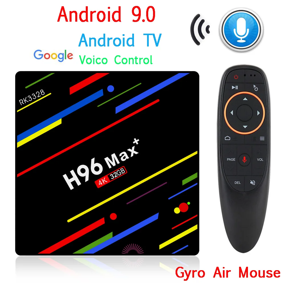  H96 MAX Plus TV Box Android 9.0 Smart Set Top Box RK3328 4GB 32GB 64GB 5G Wifi 4K H.265 Media playe