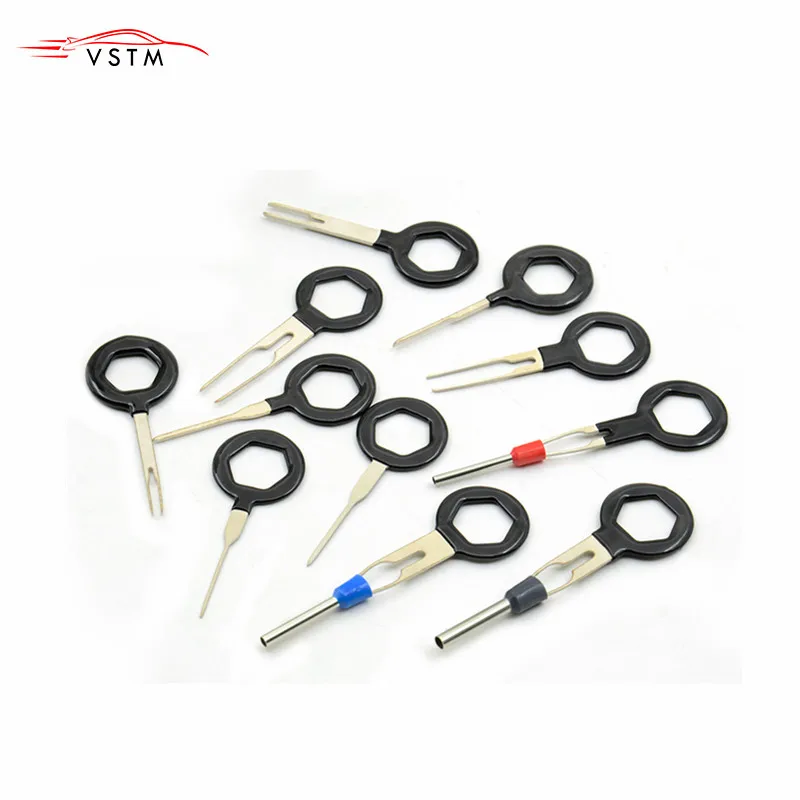 

11 pcs Auto Car Plug Circuit Board Wire Harness Terminal Extraction Pick Connector Crimp Pin Back Needle Remove Tool Set