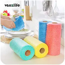 Vanzlife küche Non-woven einweg tücher 50 stücke viel kostenloser schneiden reinigung tuch waschen lumpen