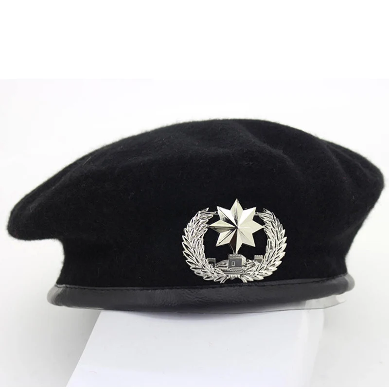 wool beret mens High Quality Wool Berets fashion Army cap Star Emblem Sailor Dance Performance Hat Trilby chapeau for men women unisex GH-400 mens fleece beret