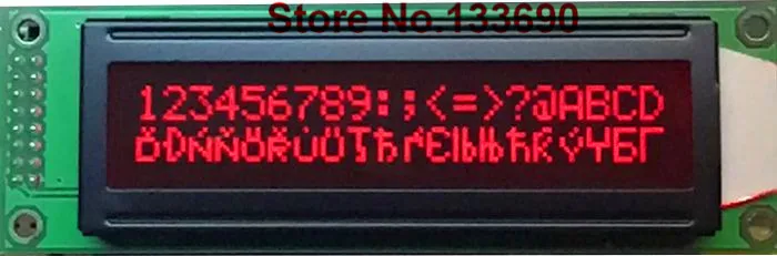 

5V Character 20x2 2002 LCD Display Module,HD44780,red on Black,Super High Contrast 20*2 red lcd display