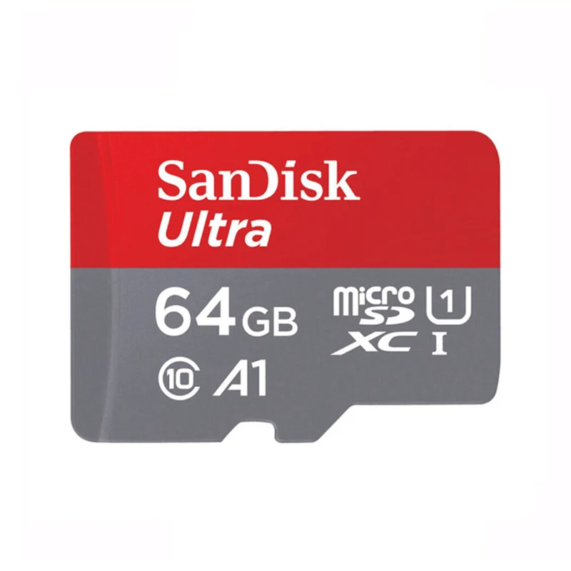 Карта micro SD SanDisk 64 Гб 128 ГБ 200 ГБ 256 Гб цифровая карта памяти microSDXC microSD 16 ГБ 32 ГБ microSDHC UHS-I class 10 V30 A1 U3 - Емкость: 64GB A1