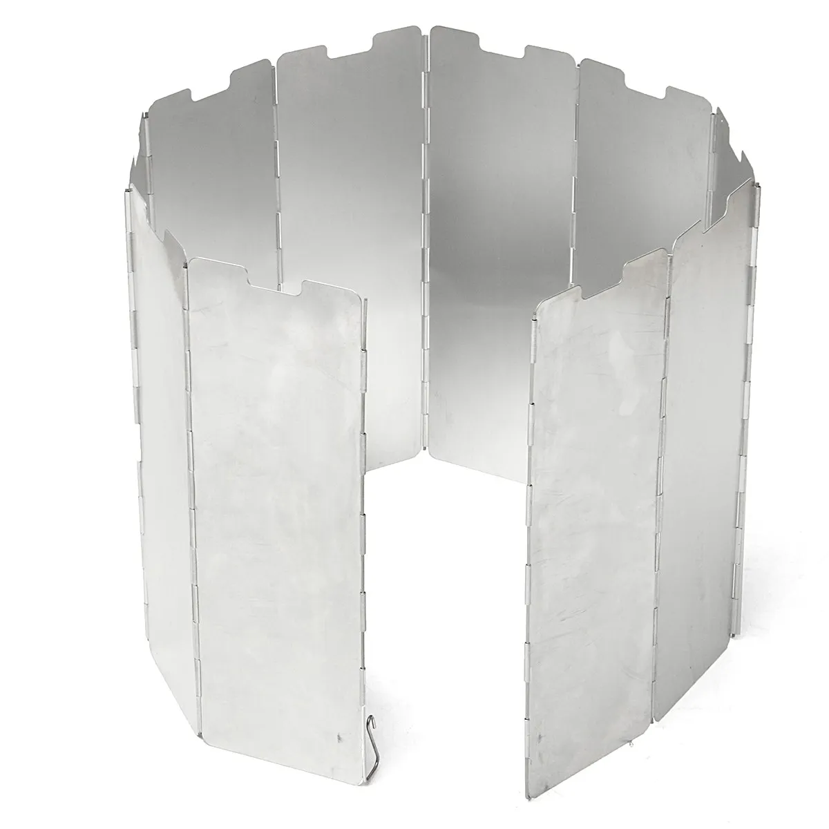 10 Plates Foldable Camping Cooking Gas Stove Wind Shield Screen outdoor