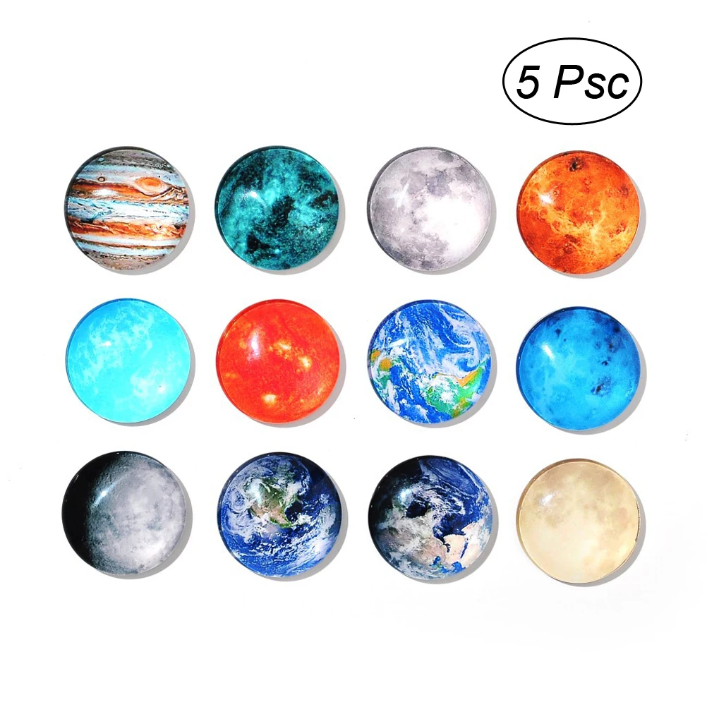 5pcs 30mm Glass Refrigerator Home Decoration Accessories