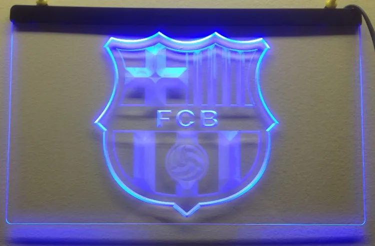 B344 FCB Футбол светодиодный неоновые световые знаки