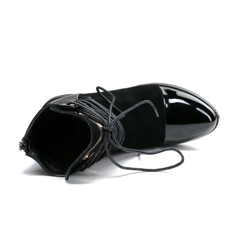 Épais Extérieur Commerce Bottes 2018 Velours Nouveau Noir Ljj Martin De Chaussons Avec Section 1203 Simple Femmes Hiver qYfwzfp