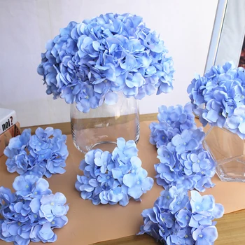 

Artificial Silk Hydrangea Flowers Heads Wedding Party Decorations Home Office Table Simulation Adornments
