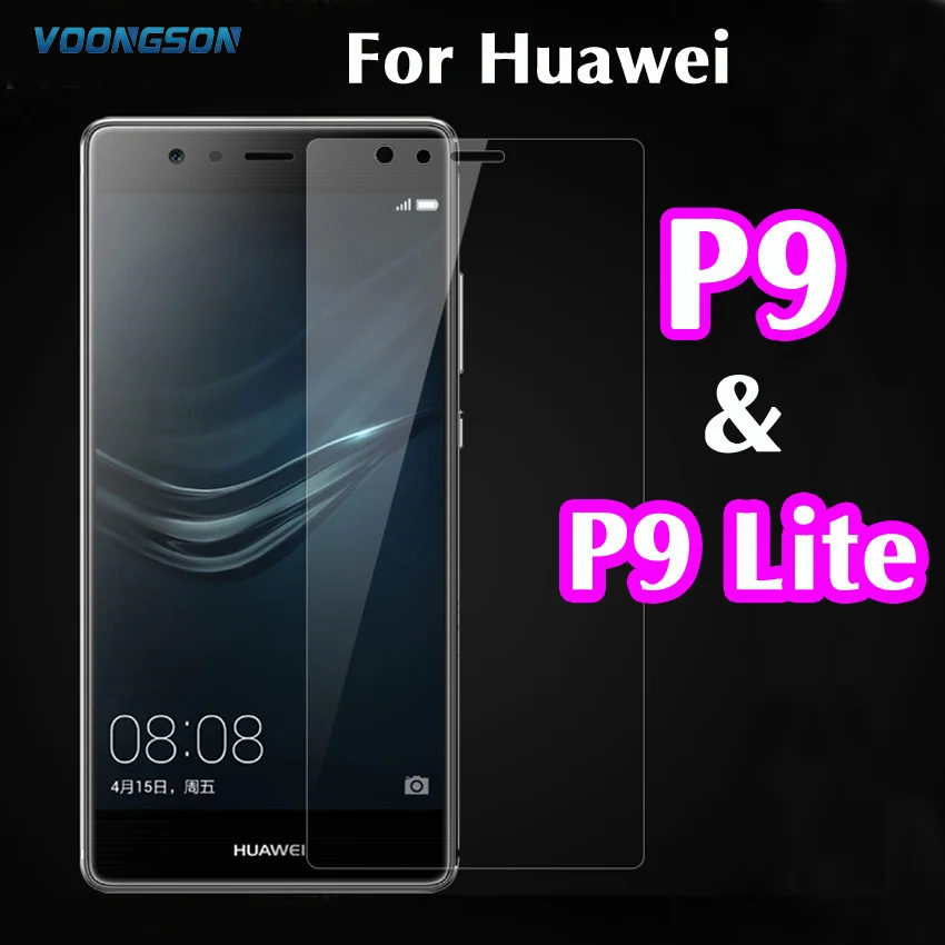 

VOONGSON 9H 2.5D 0.26MM For huawei P9 Lite tempered glass Premium Screen Anti Shatter Film Screen Protector For Huawei P9 P 9