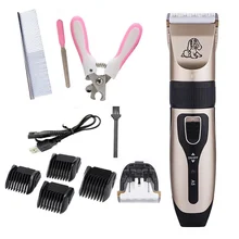 Перезаряжаемый триммер для волос для домашних животных, машинка для стрижки кошек, собак, Машинка для стрижки волос, низкий уровень шума, USB, электрическая машинка для стрижки волос, костюм