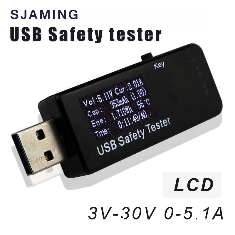 Цифровой диспплей 3 V-30 V usb-тестер напряжение тока зарядное устройство ёмкость доктор qc2.0/3,0 быстрое зарядное устройство power bank вольтметр