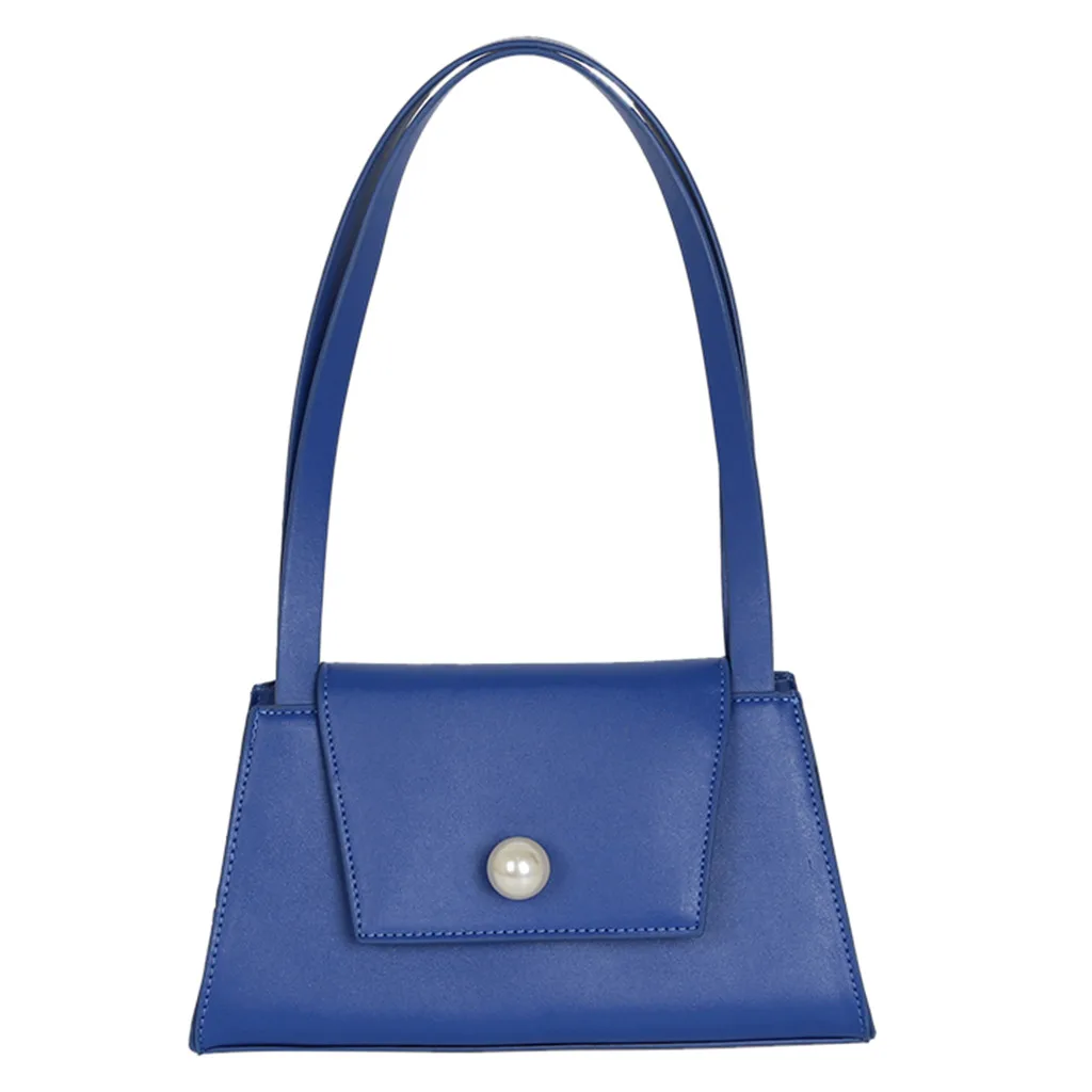 Женская модная сумка bolsas feminina, одноцветная сумка на плечо, темпераментная диагональная сумка, сумки через плечо для женщин - Цвет: Синий