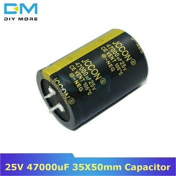

25V 47000uF 35X50mm Aluminum Electrolytic Capacitor High Frequency Low Impedance Through Hole Capacitor Size 35*50mm diymore