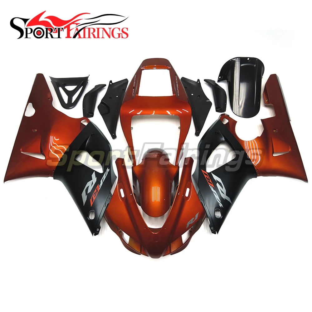 

Fairings For Yamaha YZF 1000 YZF R1 98 99 1998 1999 Injection ABS Plastic Motorcycle Full Fairing Kits Orange Black Cowlings New