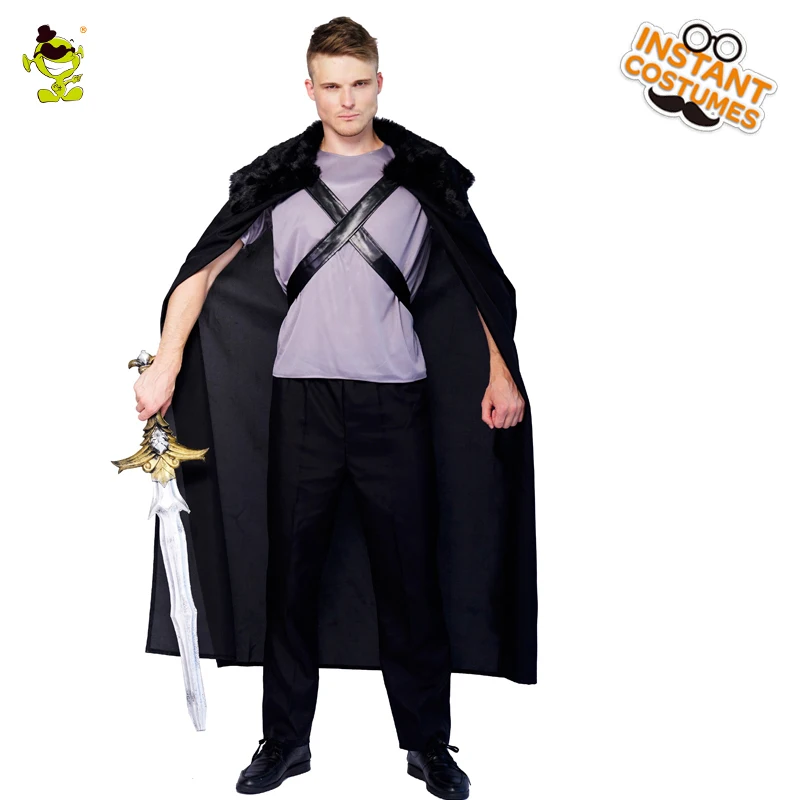 

Game of Thrones Cosplay Jon Snow Cape Costume Night Watch the King of North Role Play Costume Halloween Christmas Party Costume