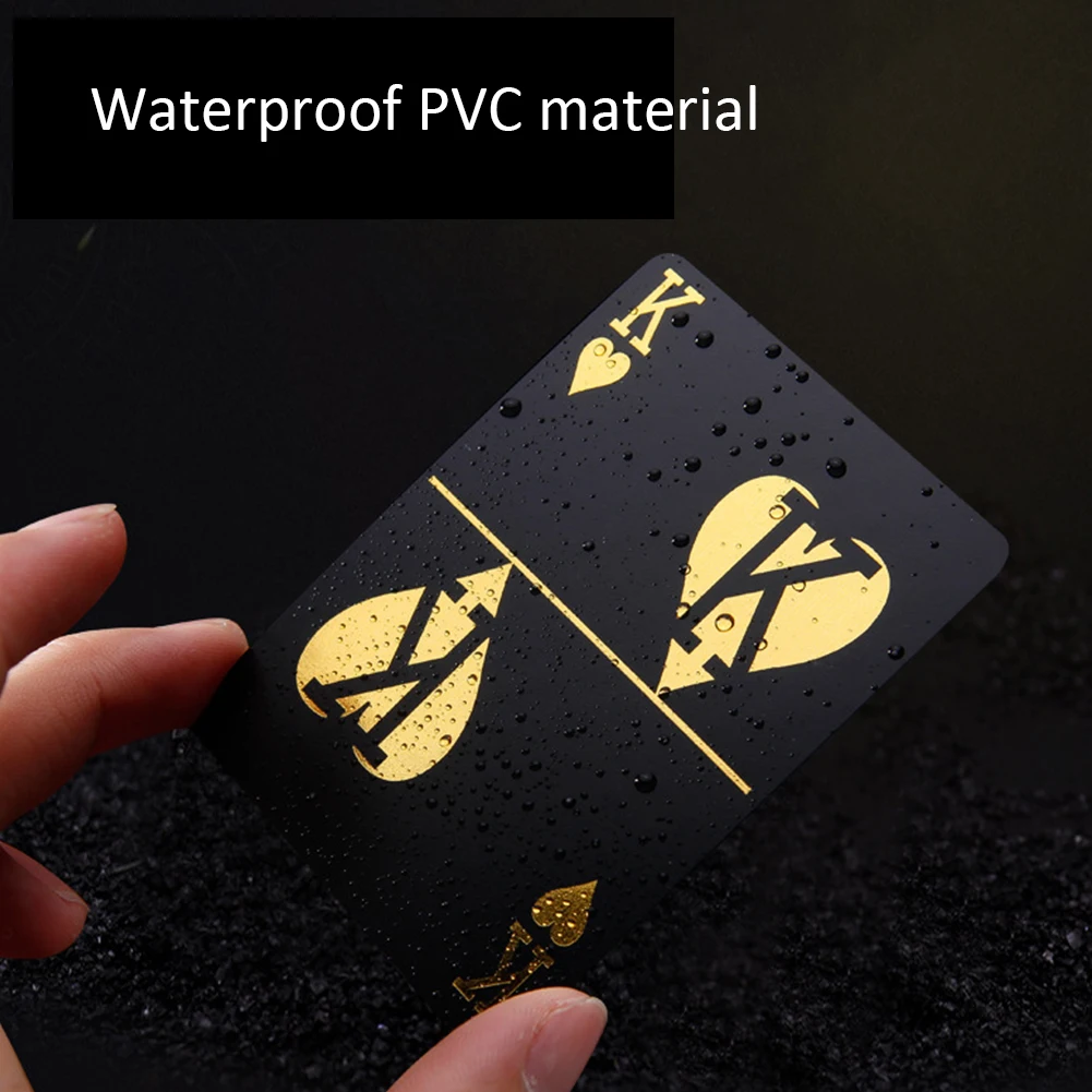 55 pçs set Bronzeamento Preto Cartas de