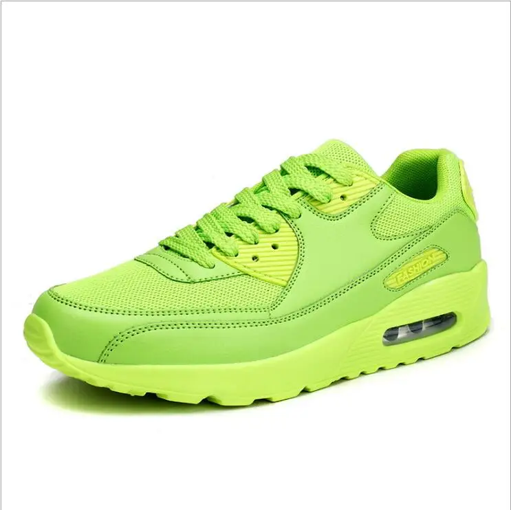 Новое поступление, модная повседневная обувь для мужчин, удобные, увеличивающие рост, дышащие, сетчатые, светильник, на шнуровке, мужские кроссовки - Цвет: green