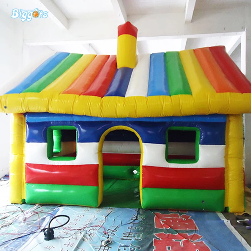 

YARD Colorful House Tent Inflatable Tent With House Shape with door and windows Tent