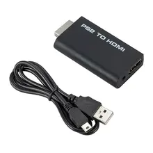 Высокое качество PS2 к HDMI аудио видео кабель конвертер адаптер с 3,5 мм аудио выход монитор