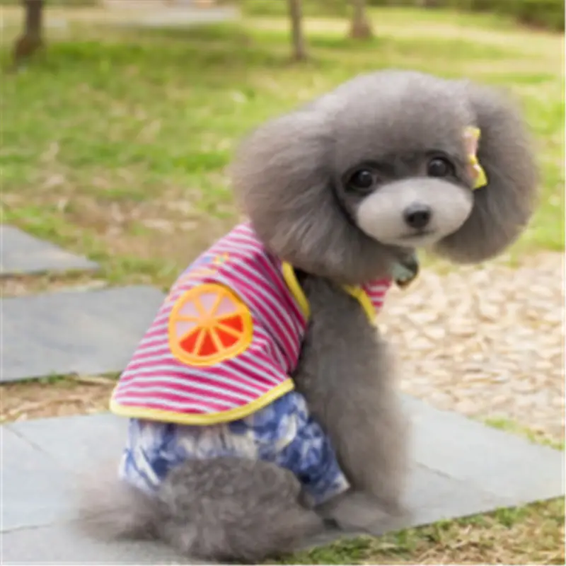 

Summer Pet Dog Shirts Puppy Vest Printed Dog Clothes for Small Medium Dogs Spring Breathable Pet Apparel