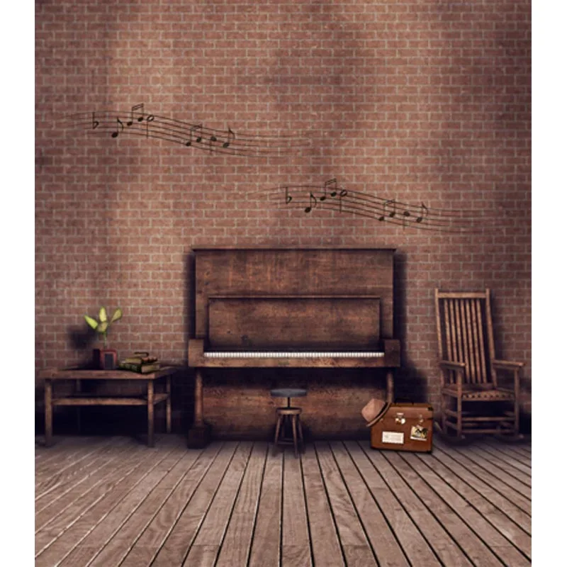 

Wood piano background Photography vintage portrait photography backdrops for photography studio props fotografia CM-6730