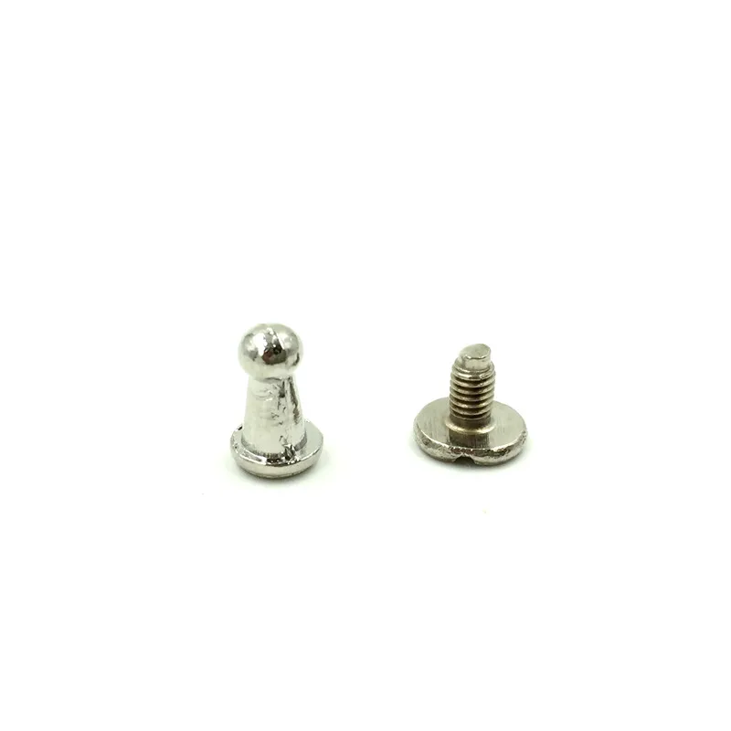 

30Sets High Quality Silver Tone Punk Round Head Cone Garment Rivets Studs Spots Spike 9x6mm 7mm