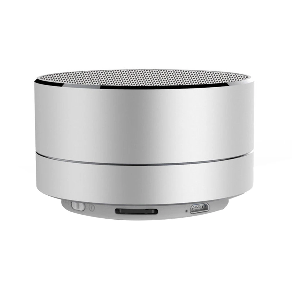 Металлический Bluetooth динамик a10 с микрофоном портативный мини Супер Бас Сабвуфер