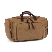 070417 Мужская большая дорожная сумка, Повседневная Холщовая Сумка