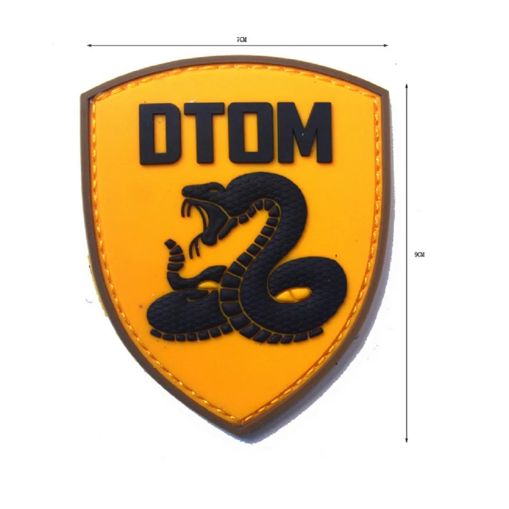 

PVC Glue Tactical DTOM Patches Loops And Hook DTOM Rubber Patches