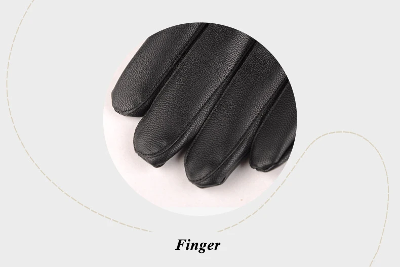 Зимние Guantes из искусственной кожи, теплые перчатки для мужчин, кожаные перчатки с сенсорным экраном, простые, предотвращающие холодные перчатки для езды для мужчин