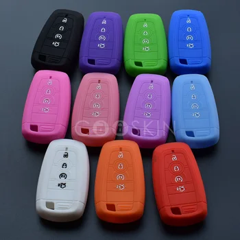 

Silicone key fob case cover shell hood holder for ford 2017 mondeo edge Explorer Taurus Flex Escape Mustang keyless entry remote