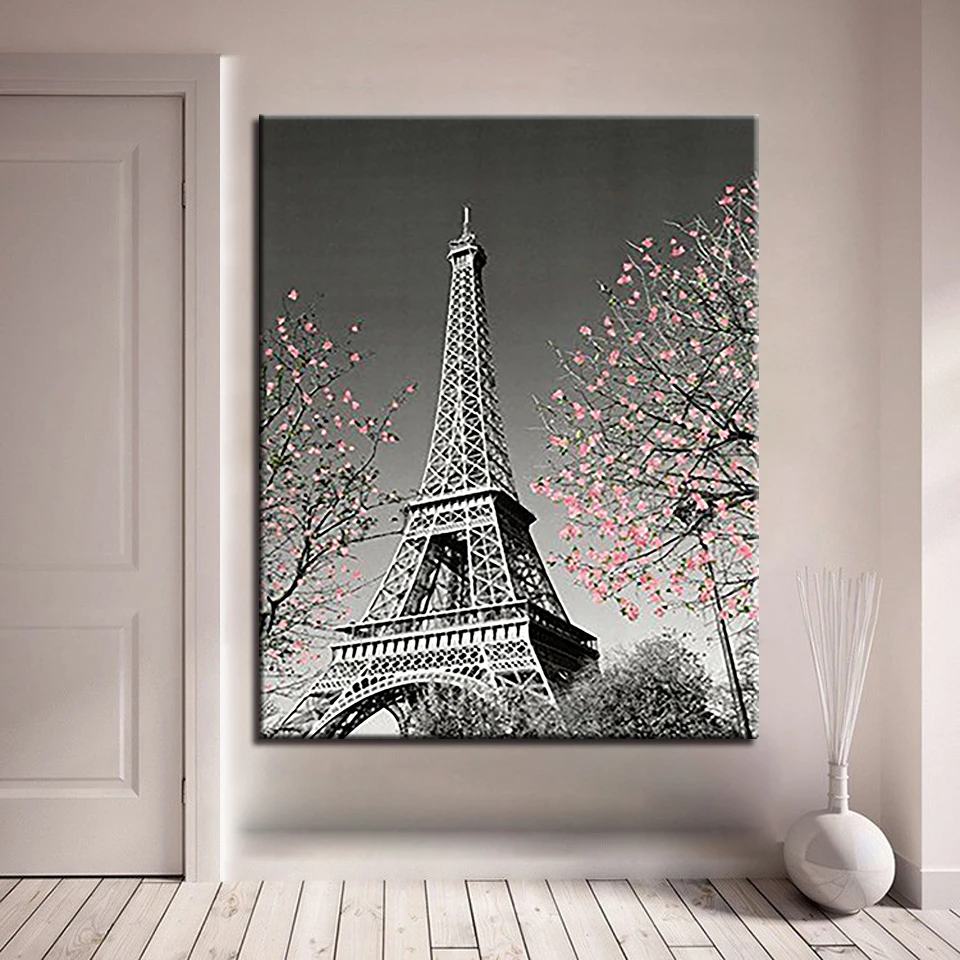 

Paris Tower DIY Oil Painting By Numbers Drawing Coloring Abstract Scenery Pictures On Canvas For Living Room Wall Art Home Decor