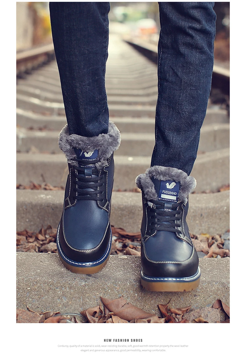 Модные кожаные мужские ботинки с деревом; зимние мужские плюшевые ботинки для отдыха; botas hombre; повседневные модельные ботинки; chaussure homme; обувь