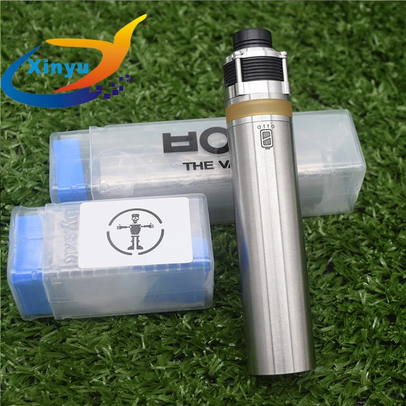 

SXK Atto Mech Mod 316ss Styled 18350/18650 battery vape sxk Pyrogeyser RDTA Frankenskull Adjustable TANK kit