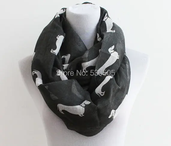 

Black Dog Infinity Scarf Dog Lover Christmas Gift