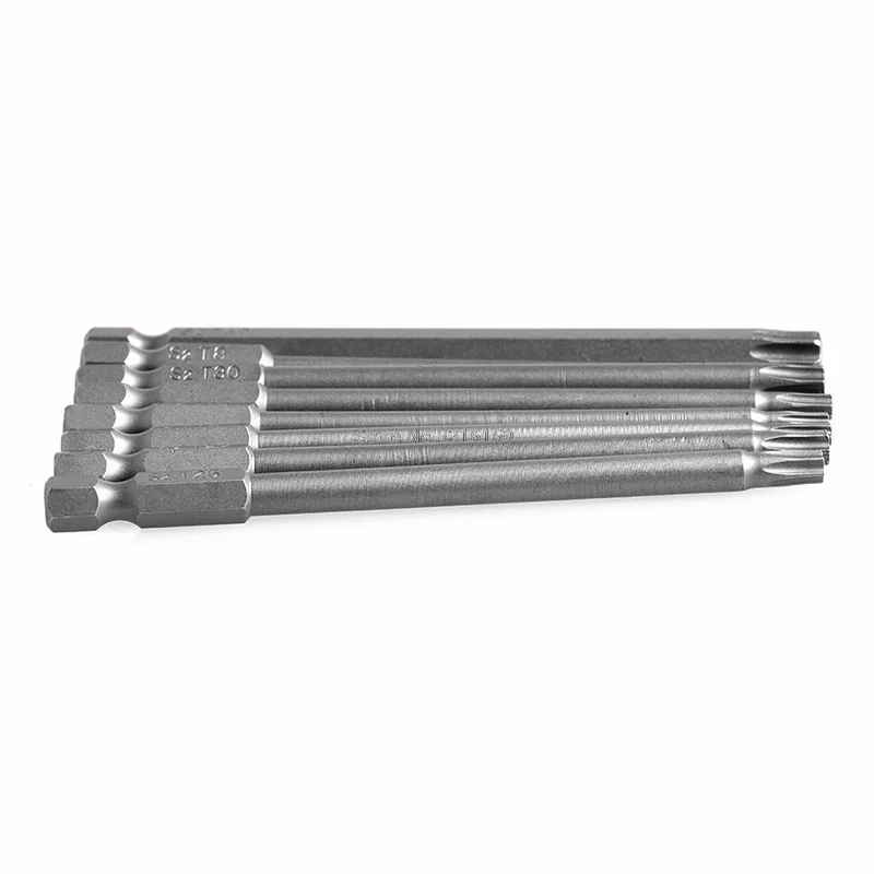 Для 8 шт./компл. t8-t40 100 мм магнитный Torx Отвёртки биты 1/4 шестигранным хвостовиком продвижение