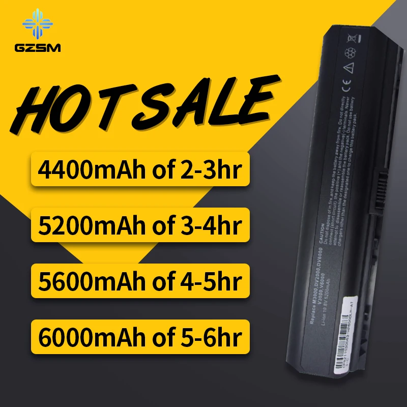HSW Аккумулятор для ноутбука HP G6000 G7000 Pavilion dv2000 dv6000 dv2000T dv6000T dv2000Z dv6000Z dv2100 dv6100 dv2200 dv6200