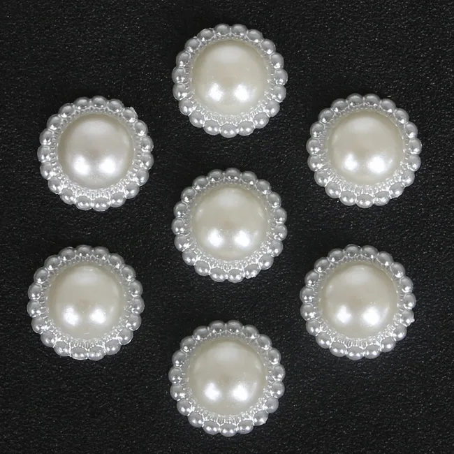 36 Styles Cheap Handcraft Ivory ABS Imitation Pearls Multi-Size Flower Star Bowknot Beads for DIY Jewelry Garment Craft Making - Цвет: 19mm  30pcs