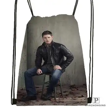 

Custom Jensen_Ackles Drawstring Backpack Bag Cute Daypack Kids Satchel (Black Back) 31x40cm#2018611-1(10)