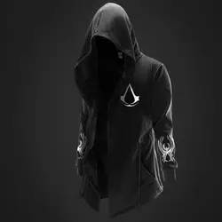 ZOGAA 2019 Новый 5 цветов Assassin Master hoodie для мужчин с капюшоном куртка на молнии мужчин куртка большой размеры S-4XL