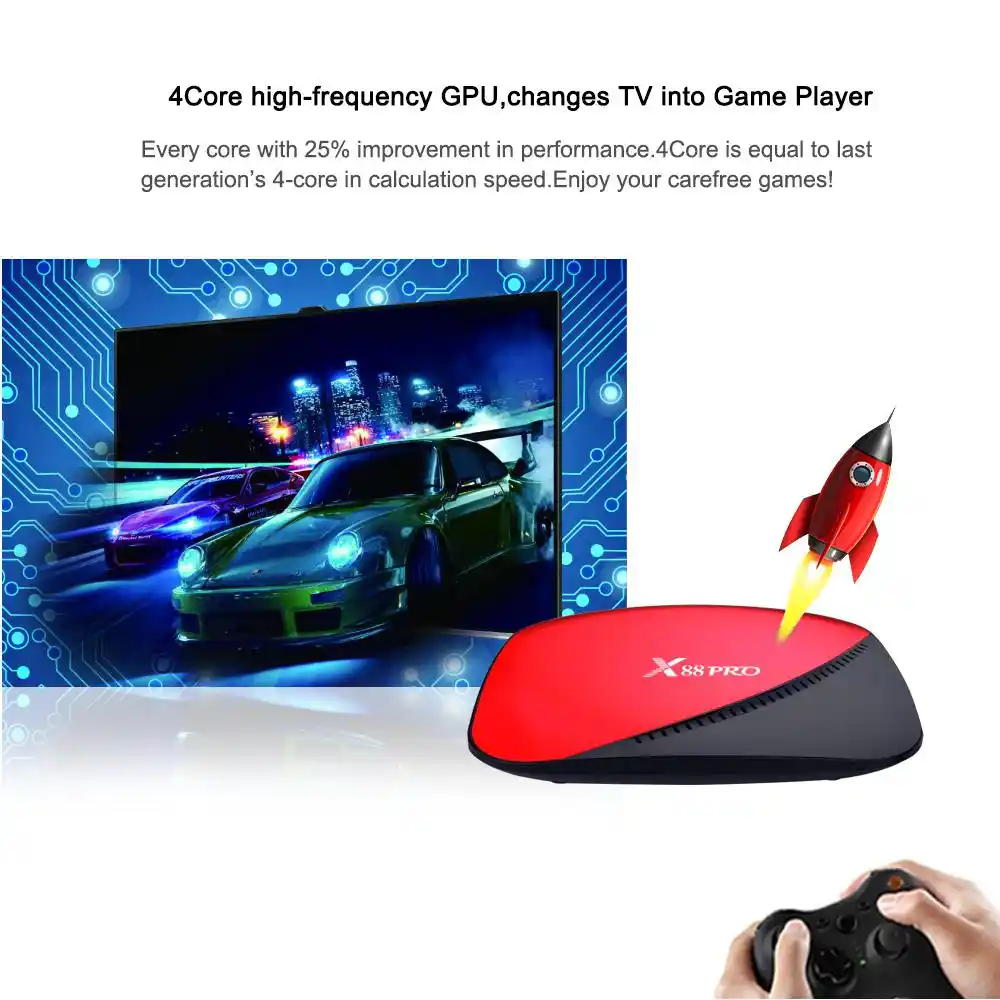 ТВ бокс X88 Pro Android 9 0 Rockchip RK3318 4 ядра 2 4G & 5G Wifi 4K HDR телеприставка USB 3 Поддержка 3D