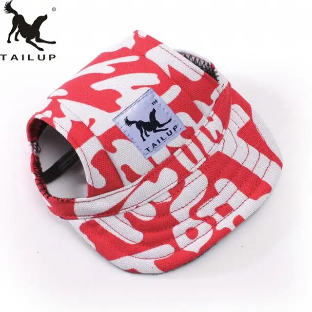 TAILUP модная пляжная шляпа от солнца для собак с отверстием ушей летняя бейсболка