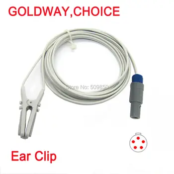

Compatible Choice Goldway UT4000A UT4000Apro lemo 5pin connector reusable child or adult ear clip spo2 sensor pulse probe
