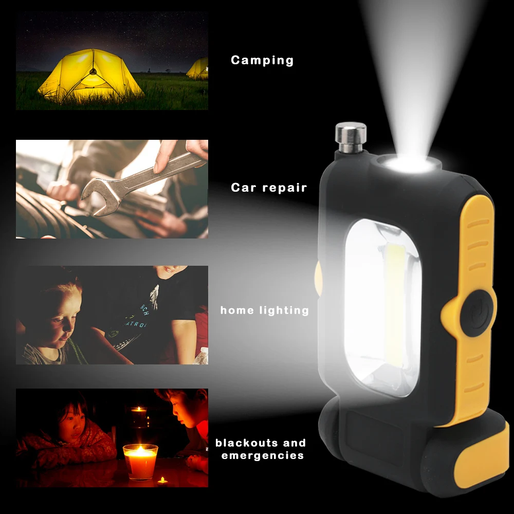 

LED Work Light 3W Hight Bright Outdoor Camping Car Light Portable Flashlight With Magnet pickup LED Light For Camping Car Repair