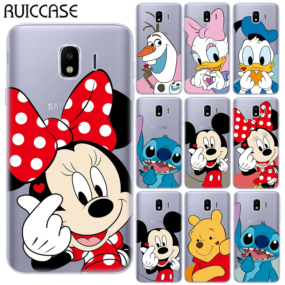 

Cartoon Mickey Minnie Soft TPU Case Cover For Samsung Galaxy J3 J5 J7 2016 2017 J3 J7 J8 J4 J6 2018 J2 J5 Prime Note 3 4 5 8 9