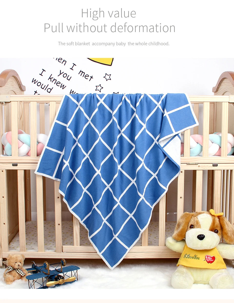 Cobertores do Bebê Infantil da Criança Carrinho de Criança Macio Malha Recém-nascido Swaddle Envoltório 100*80cm Sofá Cama Colcha Crianças Fotografia Acessório Capa 3 Cheap Cobertores e mantas