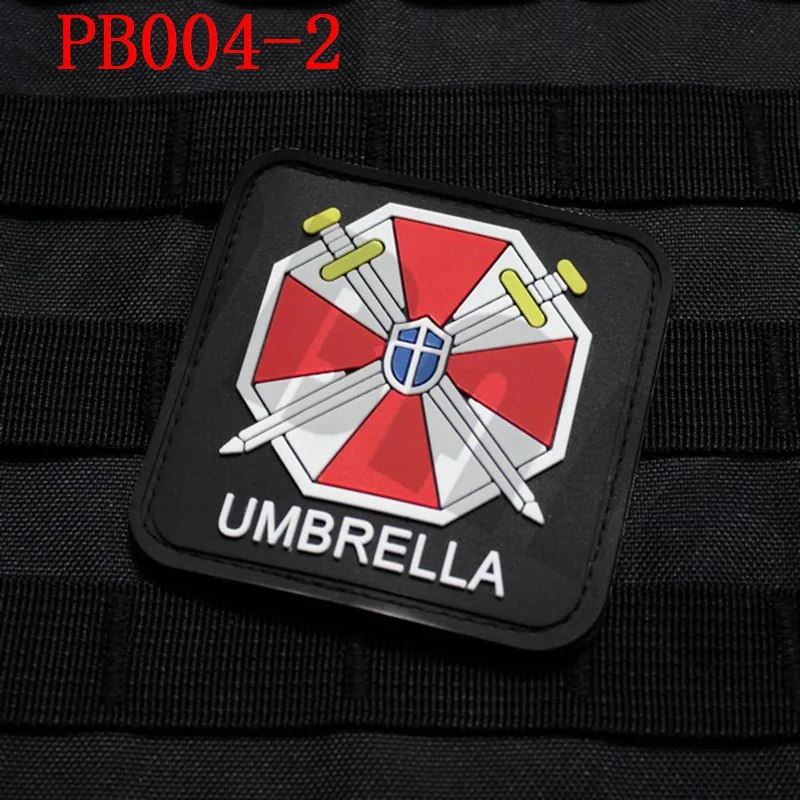 3D PVC patch Biohazard Umbrella Corporation U.B.C.S Rubber patch