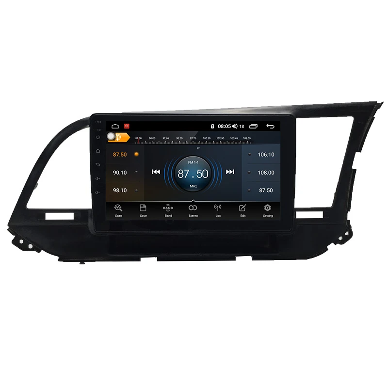 Sale Car GPS Android 9.0 8-core 4/64G for 2016-2018 HYUNDAI ELANTRA Right Hand Drive with radio BT DSP support WIFI and 4G internet 3