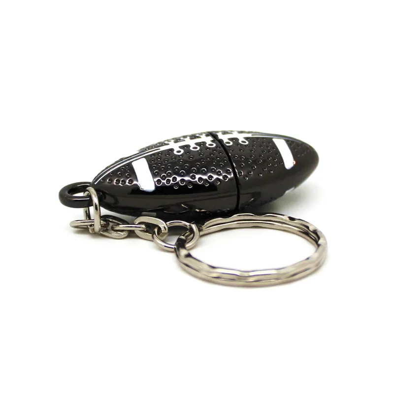 Черный металлический Флешка USB флэш накопитель 4G 8G 16G 32G 64G Регби Футбол U диск
