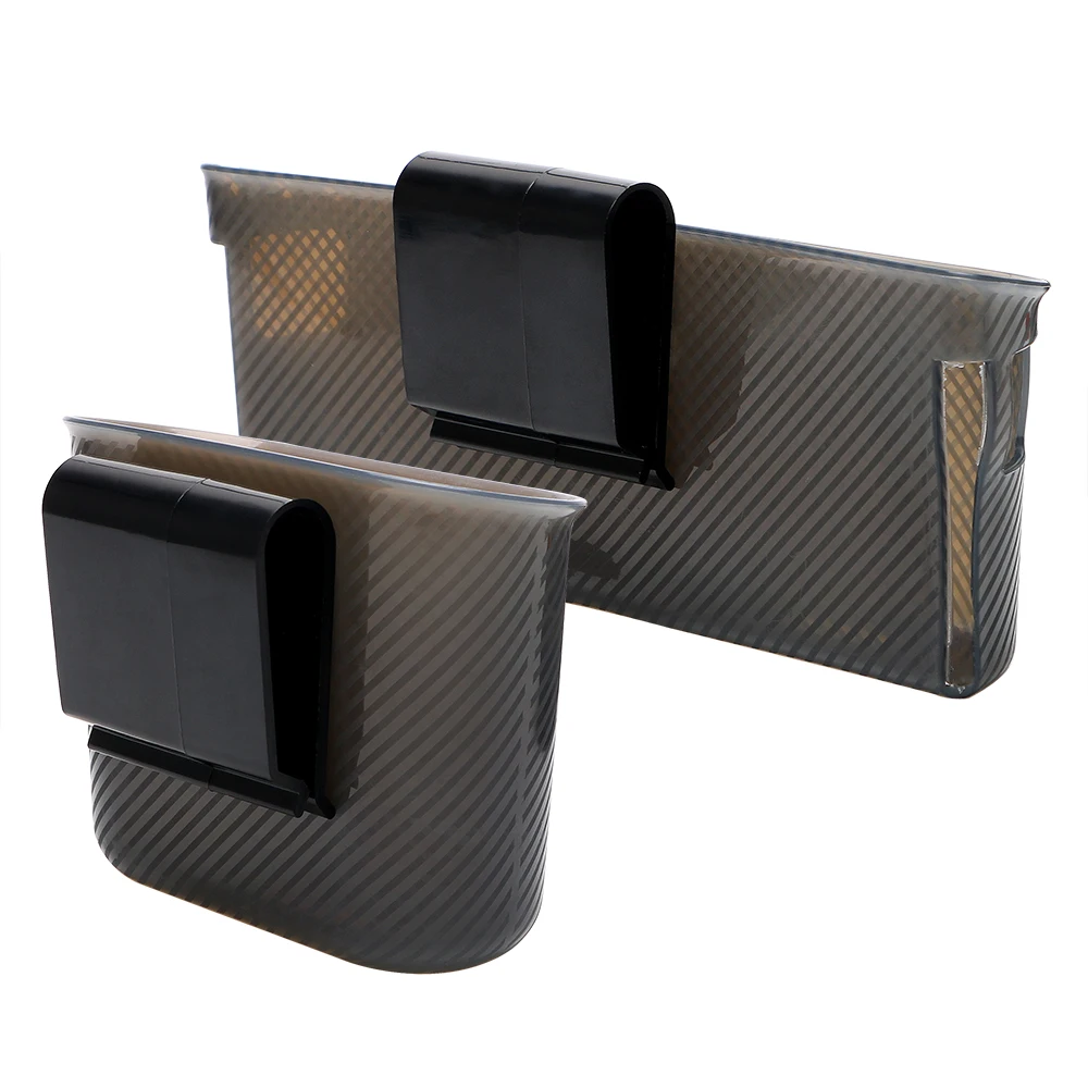 

LEEPEE Organizer Phone Charger Cradle Garbage Mesh Card Phone holder Car Storage Box Door Side Hanging Pocket Trash Bin