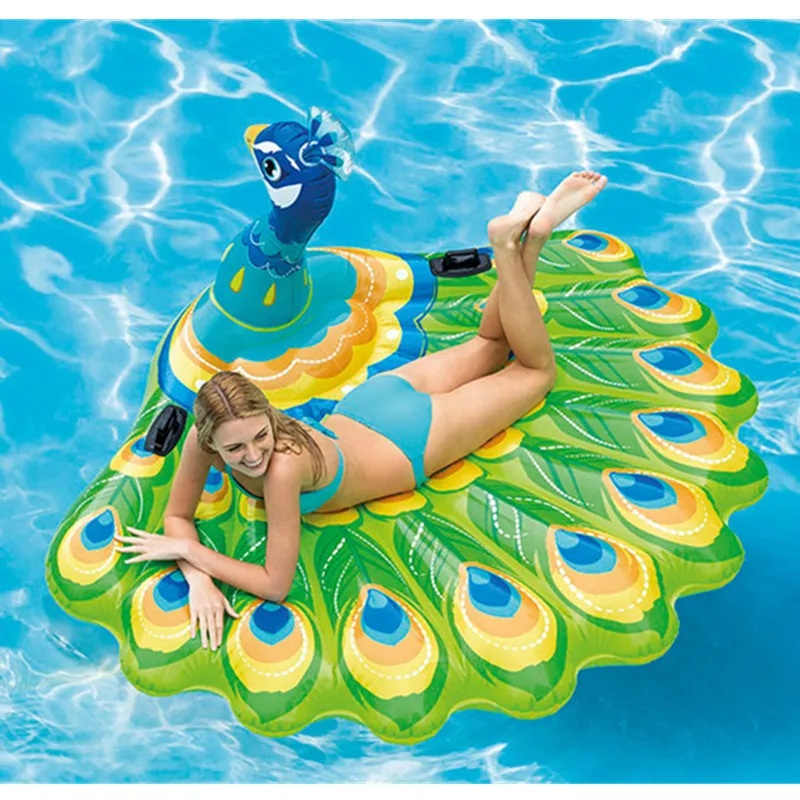 

Giant Peacock Floats Swimming Ring Inflatable Pool Float Toys For Adult Peacock Bath Accomplice C61